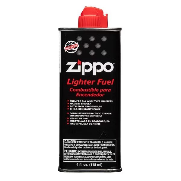 Lighter Fuel, 4 oz, for use in all  Windproof Lighters, Zippo, Mfr#: 4FC